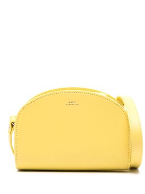 A.P.C. mini Demi-Lune crossbody bag - Yellow