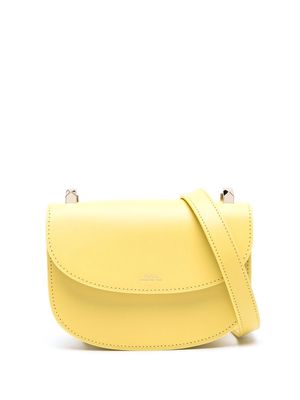 A.P.C. mini Geneve leather crossbody bag - Yellow