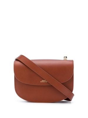 A.P.C. mini Geneve saddle bag - Brown