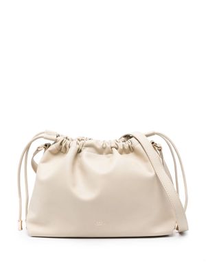 A.P.C. mini Ninon logo-embossed shoulder bag - Neutrals