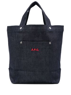 A.P.C. mini Thais tote bag - Blue