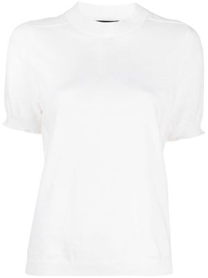 A.P.C. mock-neck cotton-cashmere blend top - White