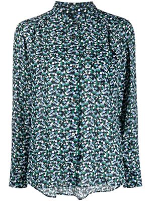 A.P.C. motif-print long-sleeve blouse - Green