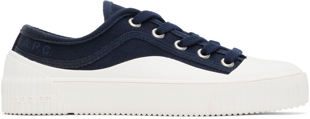 A.P.C. Navy Iggy Basse Sneakers