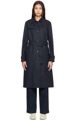 A.P.C. Navy Isabel Trench Coat