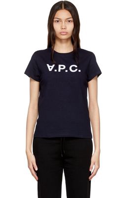 A.P.C. Navy Organic Cotton T-Shirt
