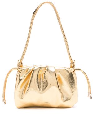A.P.C. Ninon metallic-effect shoulder bag - Gold