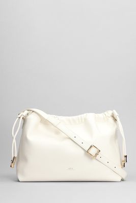 A.P.C. Ninon Shoulder Bag In White Polyuretan