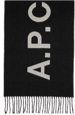 A.P.C. Off-White & Black Angèle Scarf