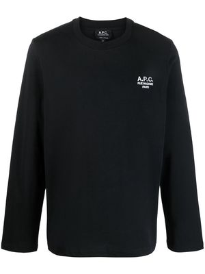 A.P.C. Oliver long-sleeve T-shirt - Black
