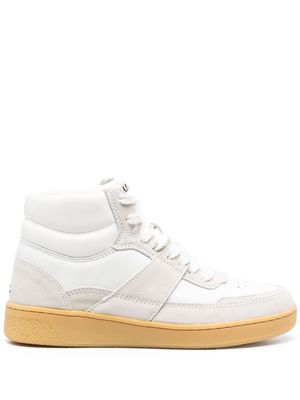 A.P.C. panelled high-top sneakers - White