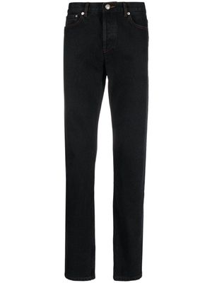 A.P.C. Petit New Standard mid-rise fitted-leg jeans - Black
