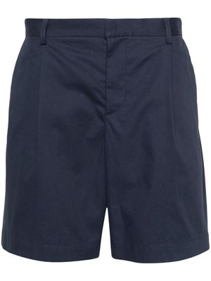 A.P.C. pleated cotton shorts - Blue