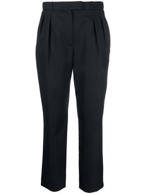 A.P.C. pleated cropped trousers - Blue