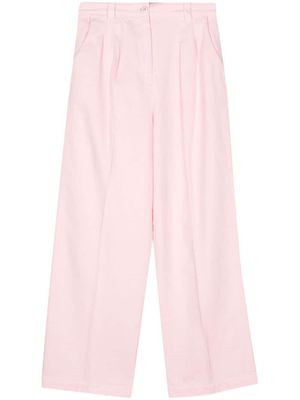 A.P.C. pleated straight trousers - Pink