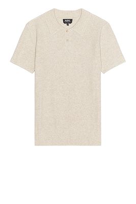 A.P.C. Polo Jay in Cream