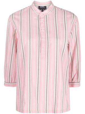 A.P.C. Priya striped blouse - Pink