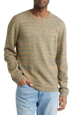 A.P.C. Pull Andrew Space Dye Crewneck Sweater in Light Khaki