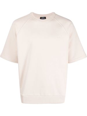 A.P.C. raglan-sleeves cotton T-shirt - AAD ECRU