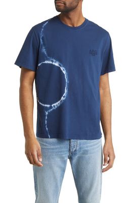 A.P.C. Raymond Tie Dye Organic Cotton T-Shirt in Indigo