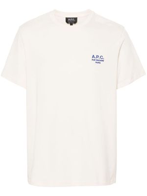 A.P.C. Raynond cotton T-shirt - Neutrals