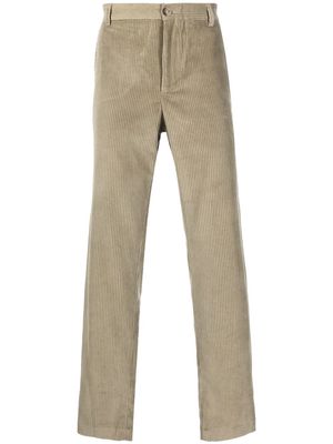 A.P.C. relaxed-fit corduroy trousers - Green