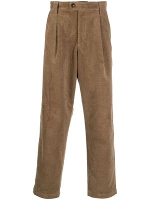 A.P.C. Renato corduroy straight-leg trousers - Brown