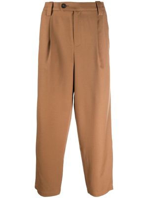 A.P.C. Renato pleated wool trousers - Brown