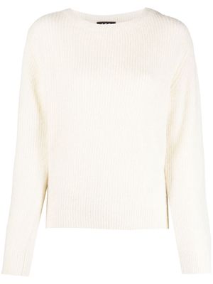 A.P.C. ribbed-knit alpaca-wool jumper - White