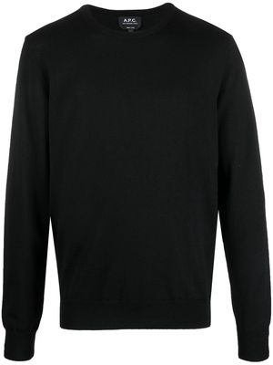 A.P.C. round neck sweater - Black