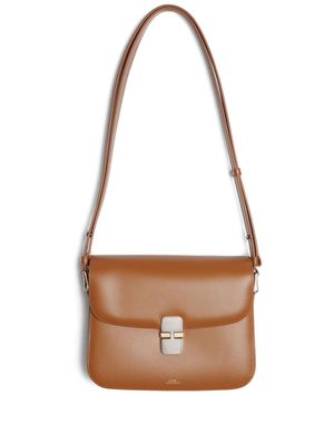 A.P.C. Sac Grace leather shoulder bag - Brown