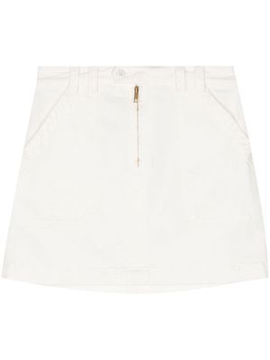 A.P.C. Sarah denim mini skirt - White