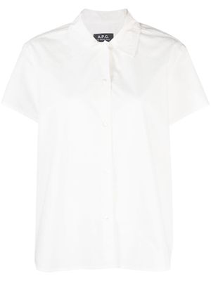 A.P.C. short-sleeve button-fastening shirt - White