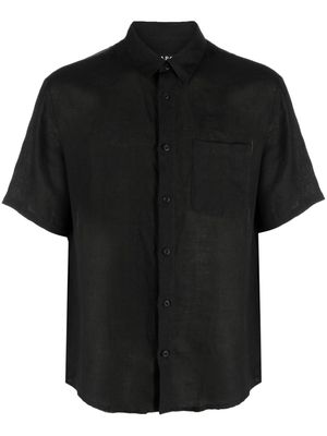 A.P.C. short-sleeve linen shirt - Black