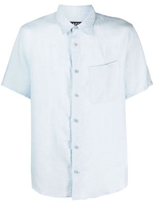 A.P.C. short-sleeve linen shirt - Blue