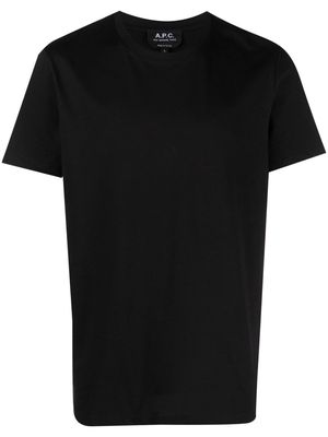 A.P.C. short-sleeved cotton T-shirt - Black