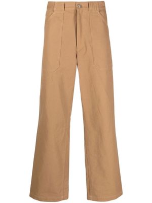 A.P.C. Sidney straight-leg cotton trousers - Neutrals