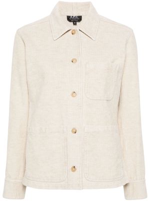 A.P.C. Silvana corduroy jacket - Neutrals