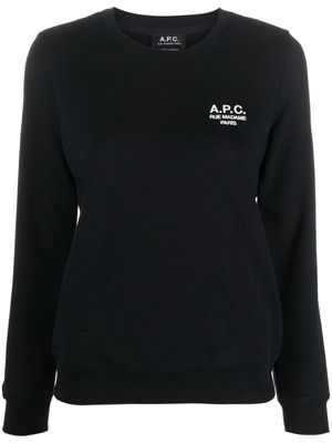 A.P.C. Skye logo-embroidered sweatshirt - Black