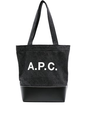 A.P.C. small Axel tote bag - Black