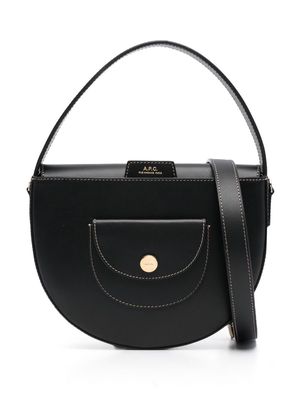 A.P.C. small Le Pocket leather tote bag - Black
