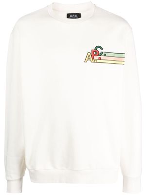 A.P.C. Spring cotton sweatshirt - Neutrals