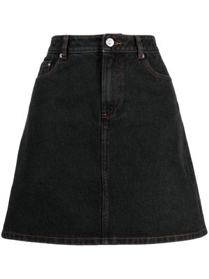 A.P.C. Standard A-line denim miniskirt - Black
