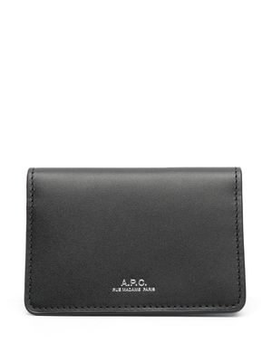 A.P.C. Stefan bi-fold leather wallet - Black
