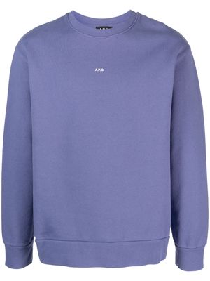 A.P.C. Steve long-sleeve sweatshirt - Purple