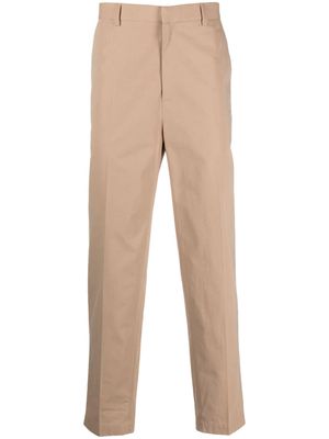 A.P.C. straight-leg cotton trousers - Brown