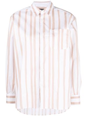 A.P.C. stripe cotton shirt - White