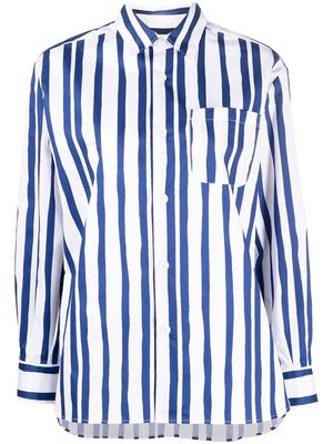 A.P.C. stripe print shirt - Blue