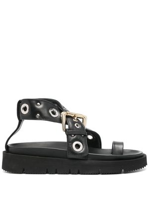 A.P.C. studded leather sandals - Black