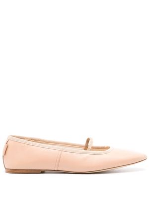A.P.C. Swan leather ballerina shoes - Pink